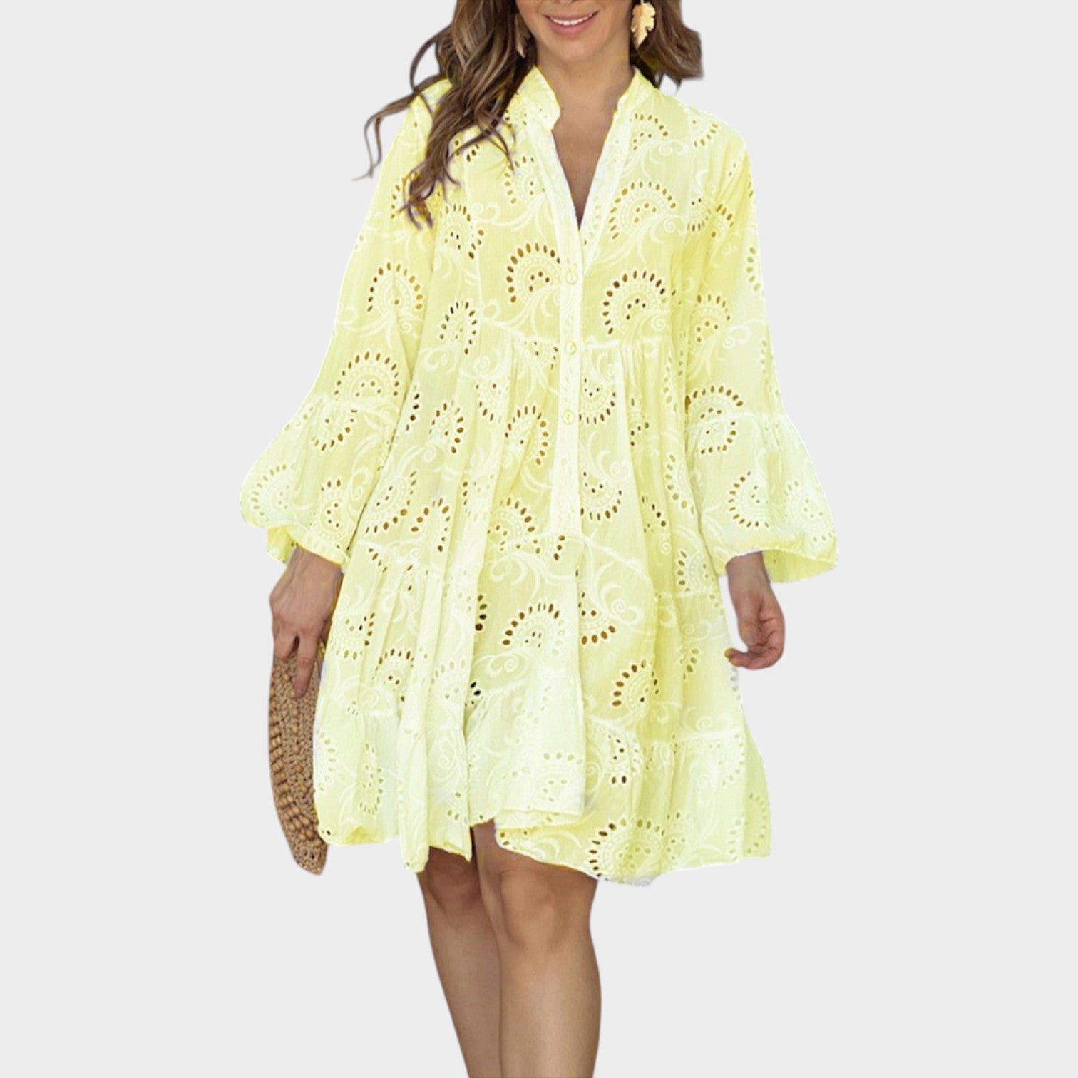 Eyelet Boho Summer Dress