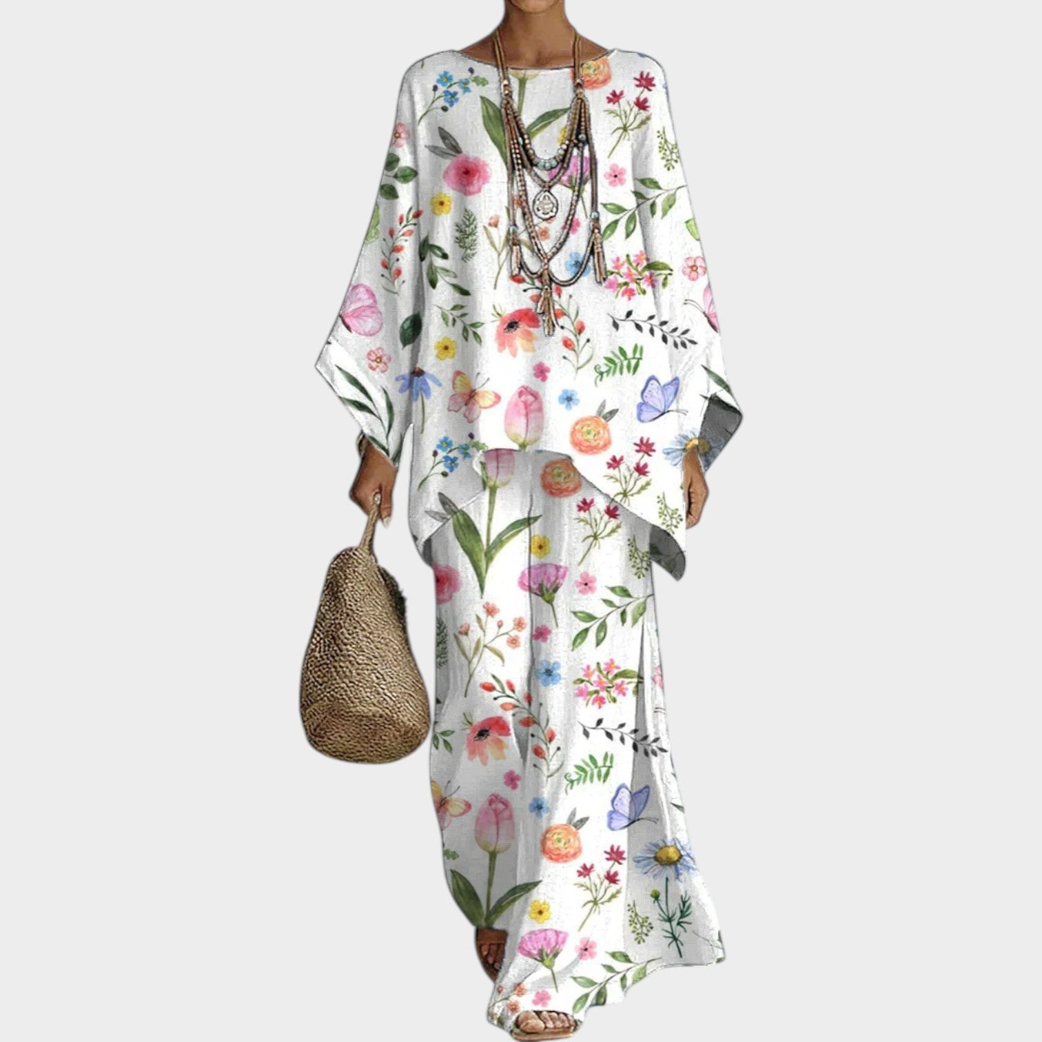 Boho Floral Two-Piece Set
