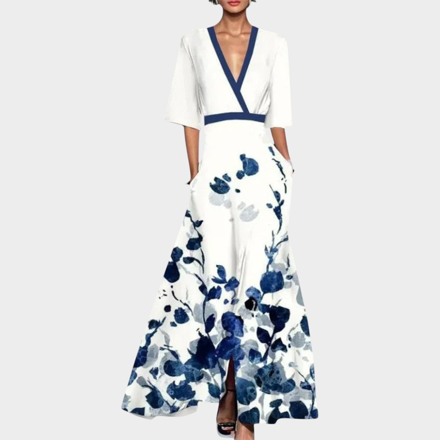 Floral Wrap Maxi Dress