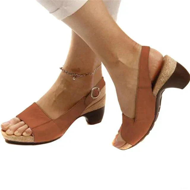 Adrianna | Women's Slingback Sandals with Block Heel