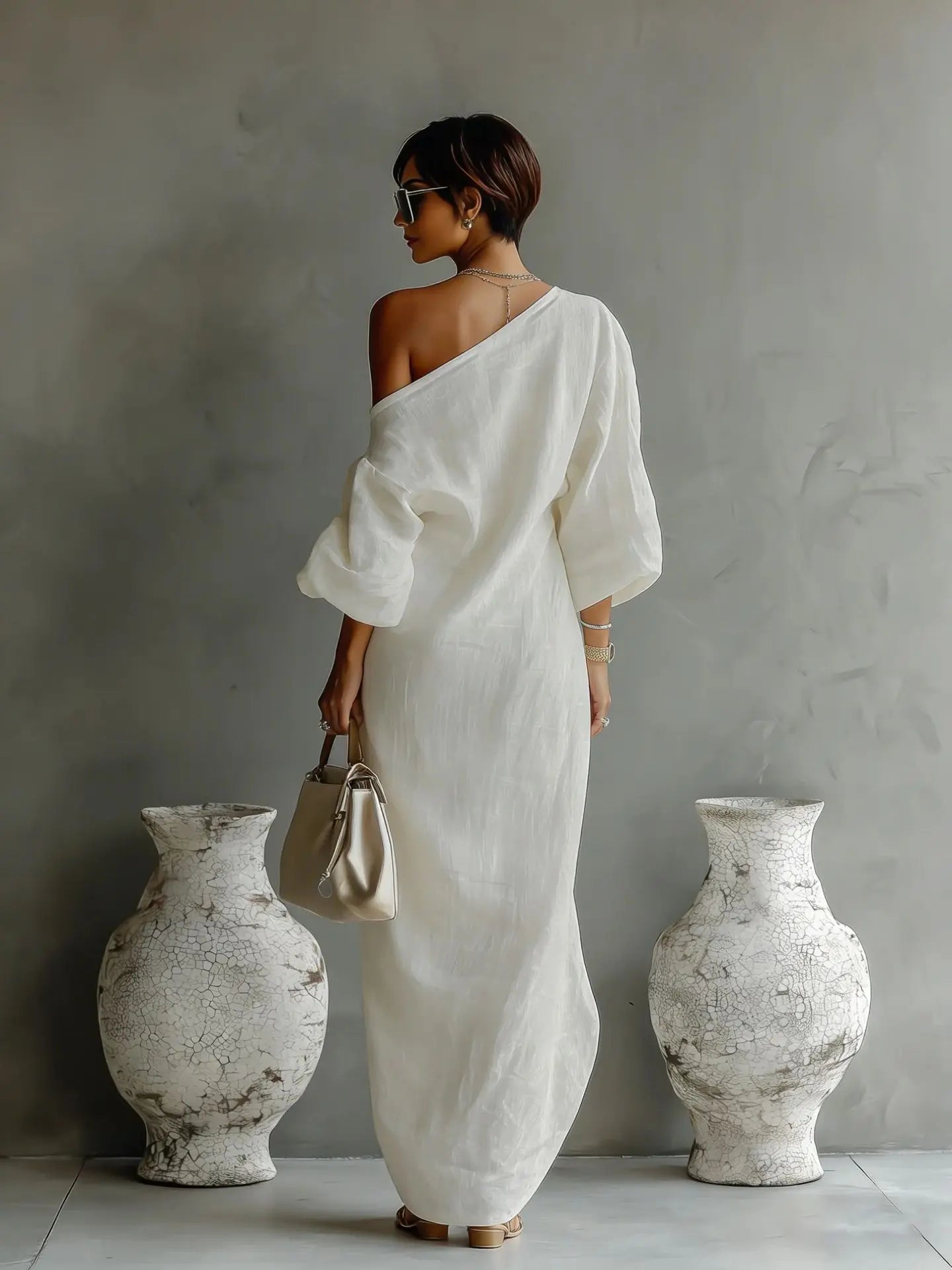 Anastasia | Women's Asymmetrical One-Shoulder Maxi Dress