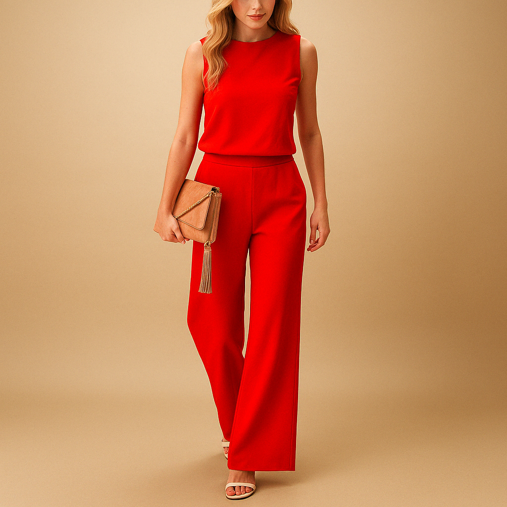 Aurelia | Women's Sleeveless Wide-Leg Jumpsuit