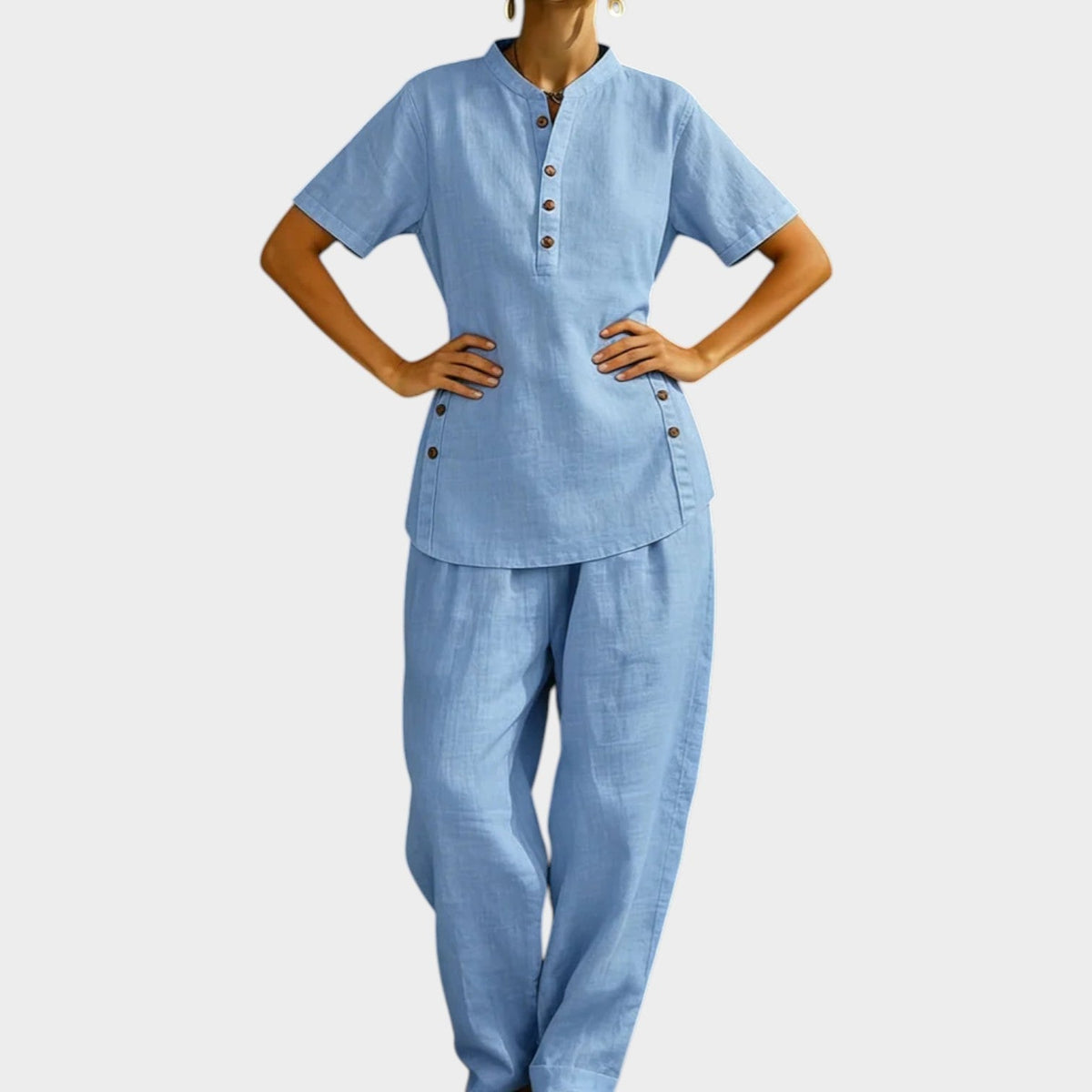 Women's Linen Two Piece Matching Set