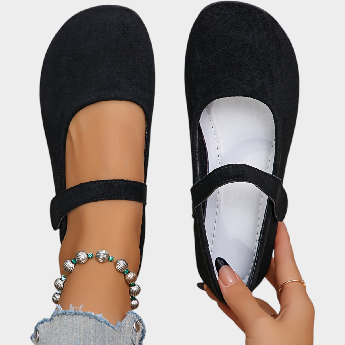 Womenās Ballet Flats Round Toe Casual Style