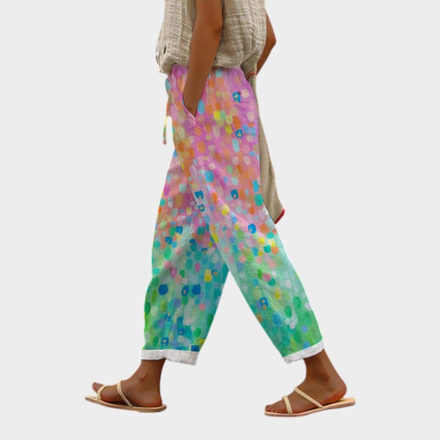 Printed Casual Pants