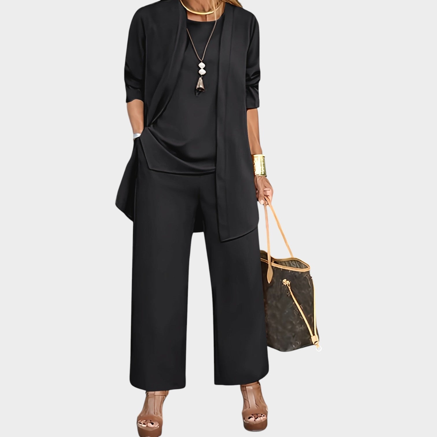 Formal Wide Leg Matching Set