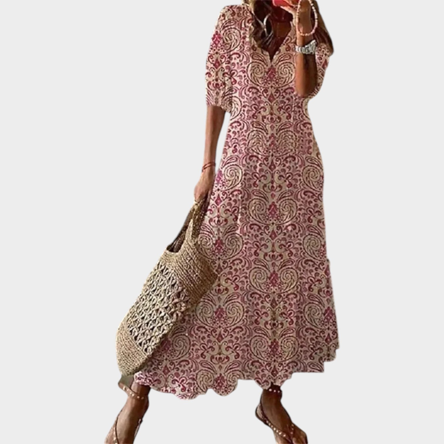 Floral Boho Maxi Summer Dress