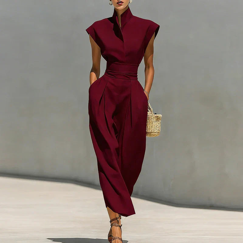Beatrix | Women's Tailored Mock Neck Midi Dress