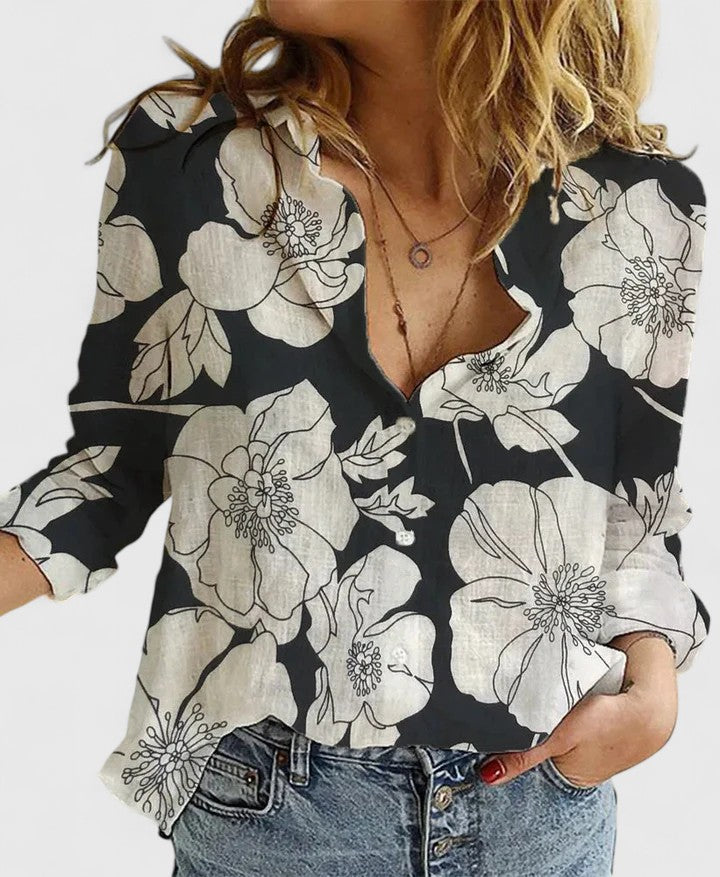 Long Sleeve Floral Shirt