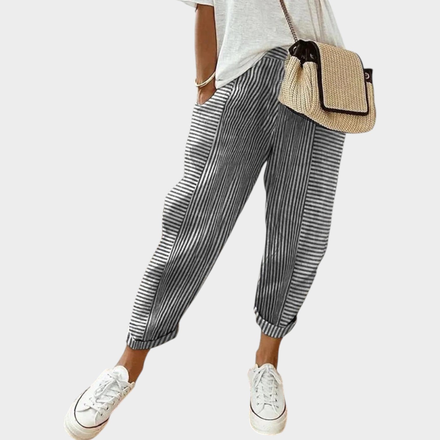 Striped Wide Leg Pants