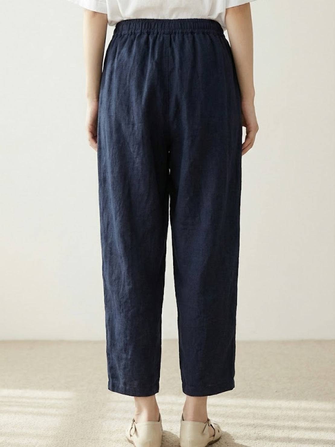 Harper | Women's Straight-Leg Casual Pants with Drawstring