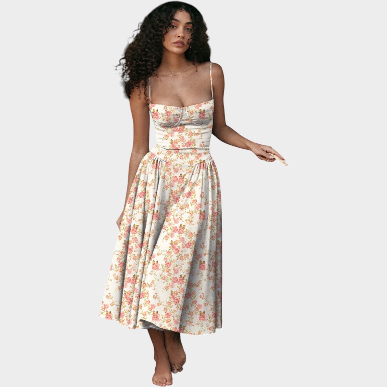 Elegant Cocktail & Wedding Guest Midi Dress
