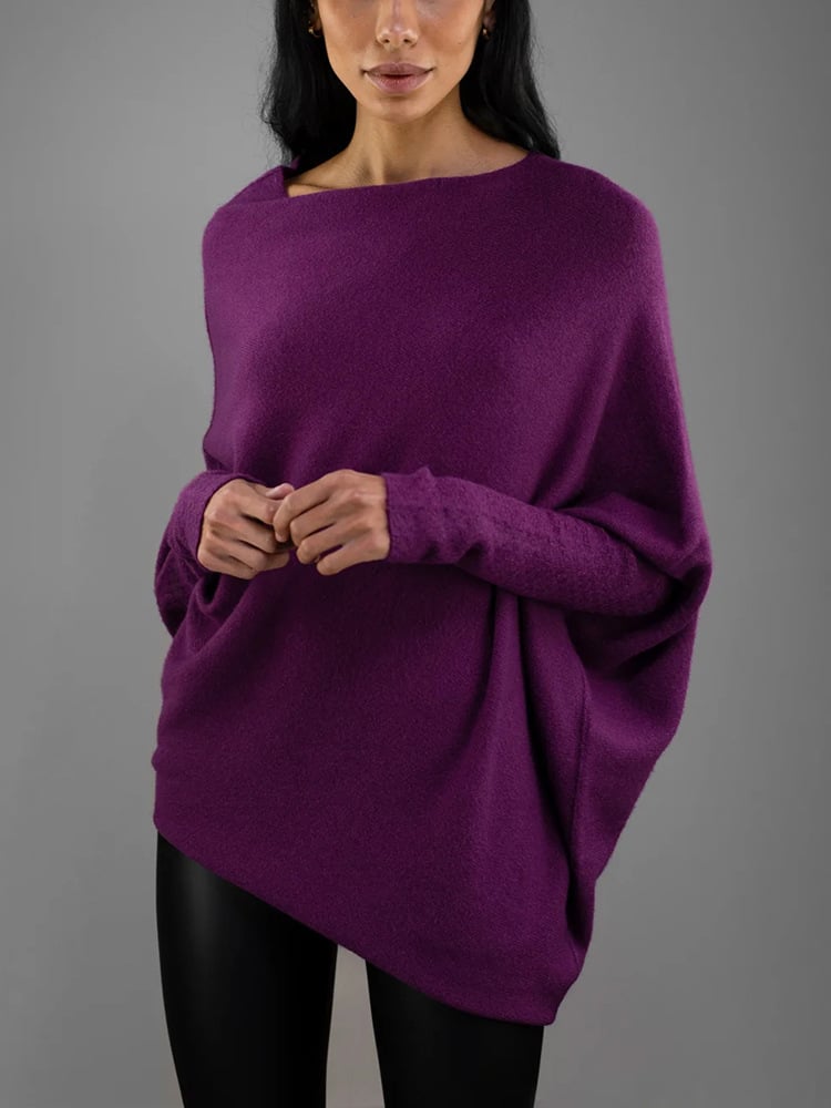 Celestina | Women's Long Sleeve Off-Shoulder Sweater