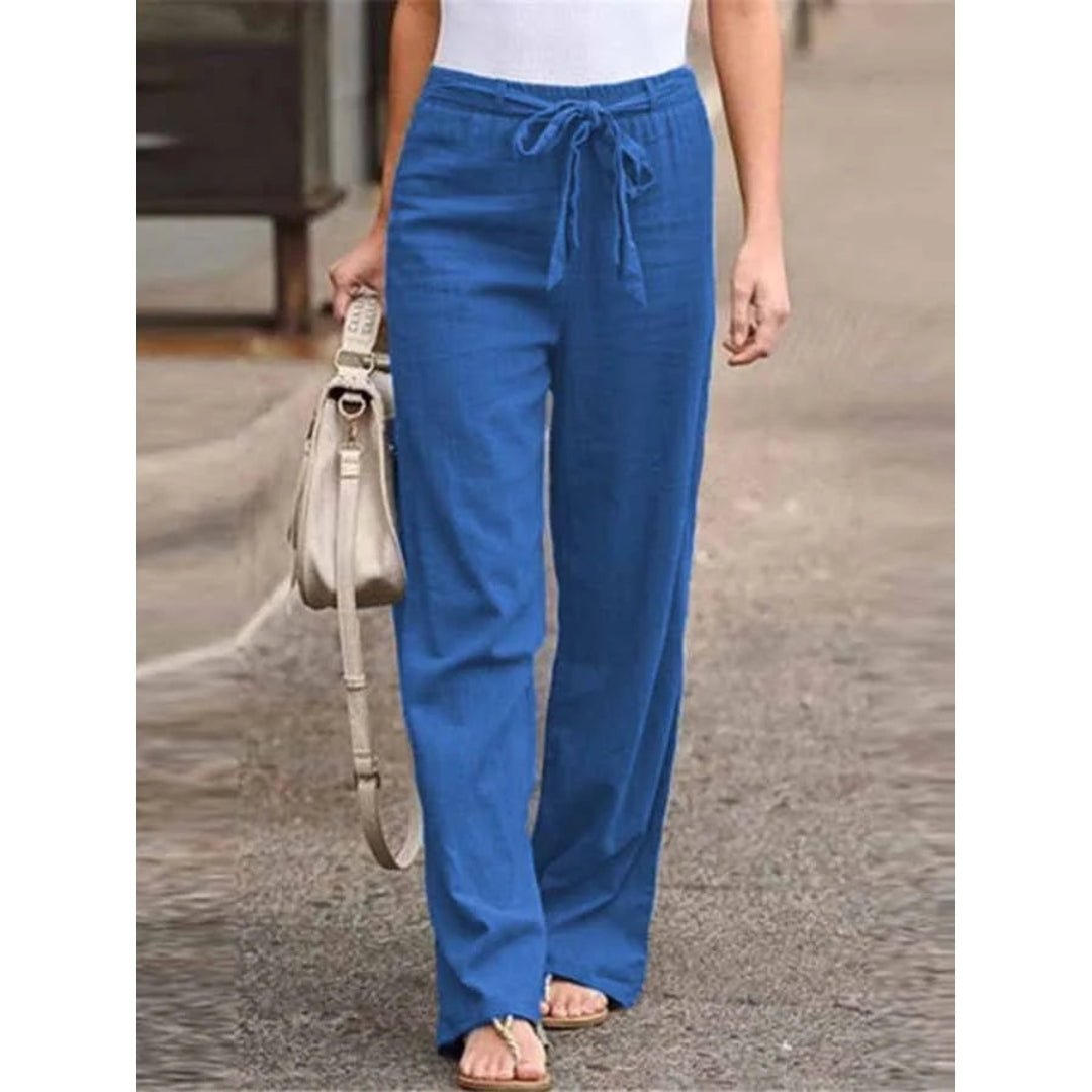 Clementina | Women's Wide Leg Pants with Drawstring