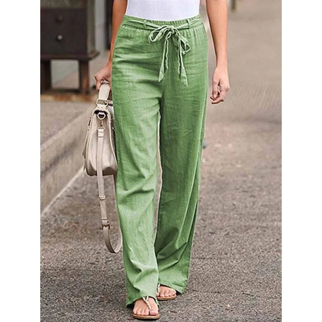 Clementina | Women's Wide Leg Pants with Drawstring