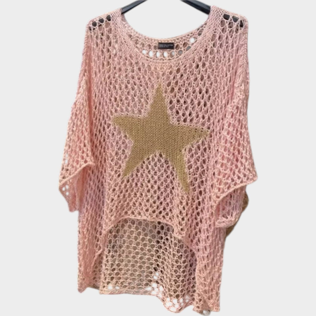 Women's Crochet Top Knit Long Sleeve