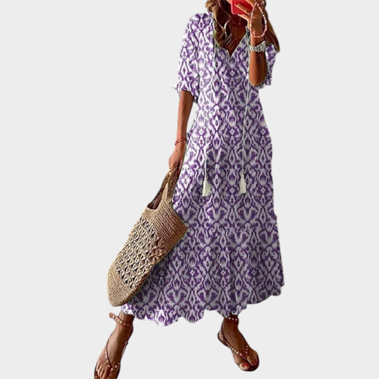 Floral Boho Maxi Summer Dress