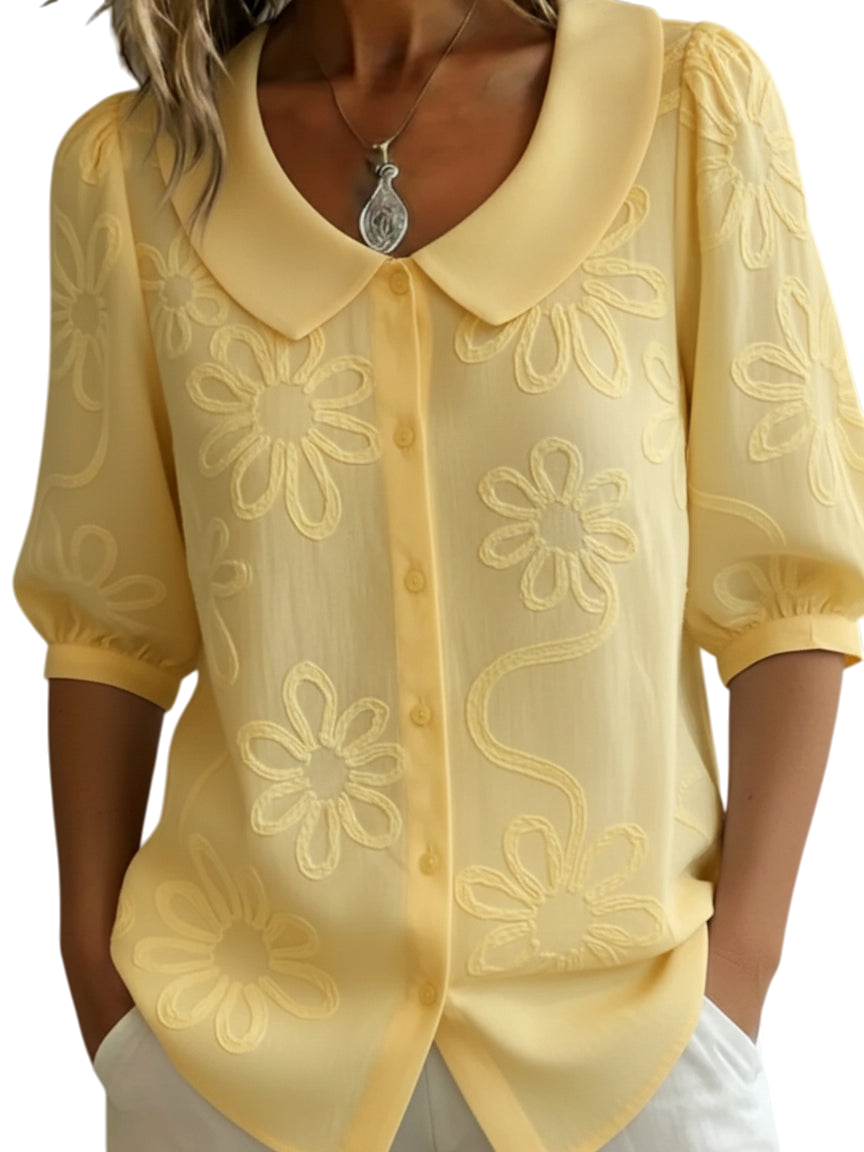 Floral Button Up Blouse