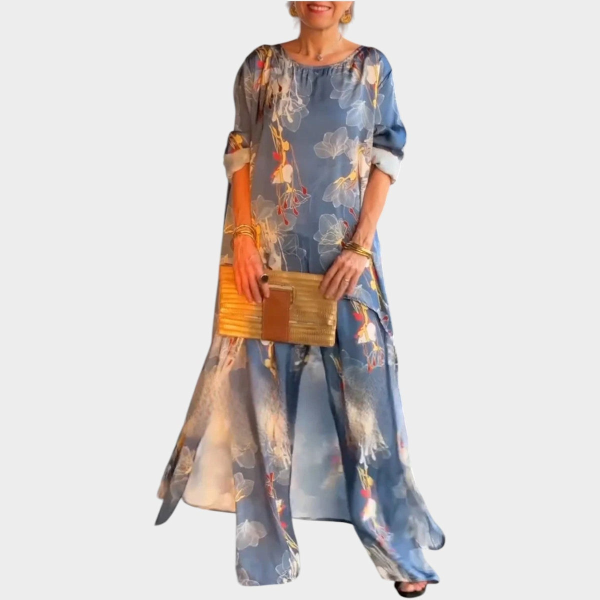 Women's Matcing Set Floral Airy Two Piece