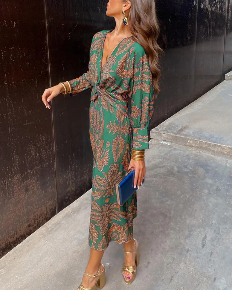 Julie™ | Women's Maxi Dress with Long Sleeves