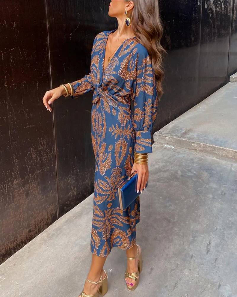 Julie™ | Women's Maxi Dress with Long Sleeves