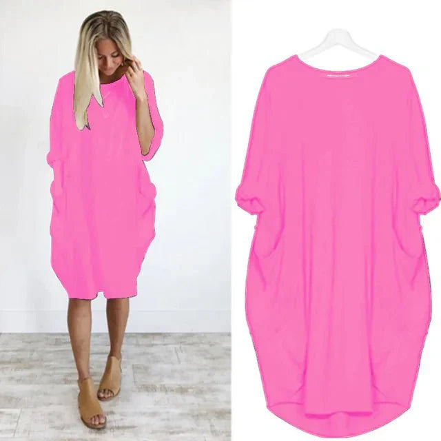 Gina™ | Chic Pocket Dress