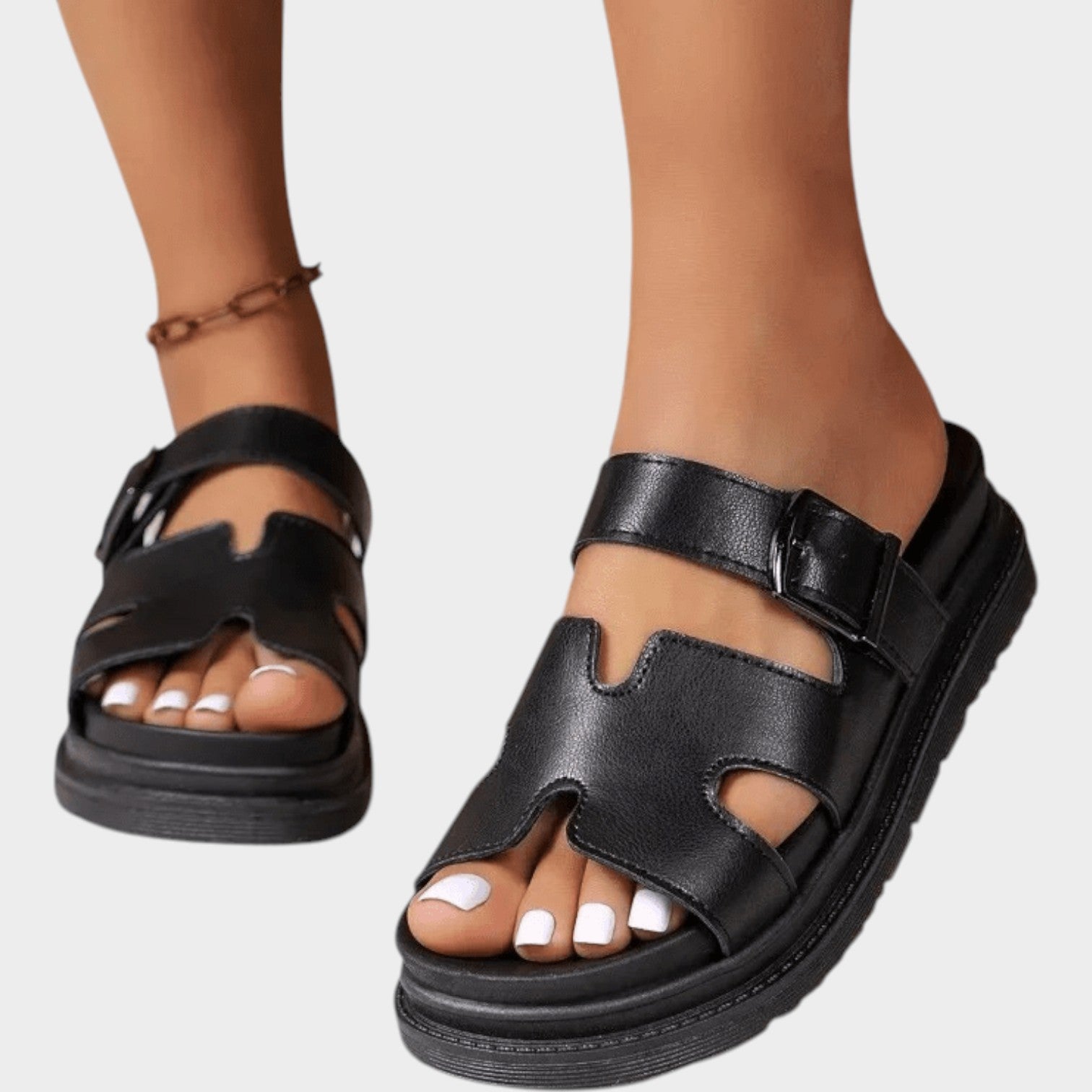 Fisherman Buckle Slide Sandals
