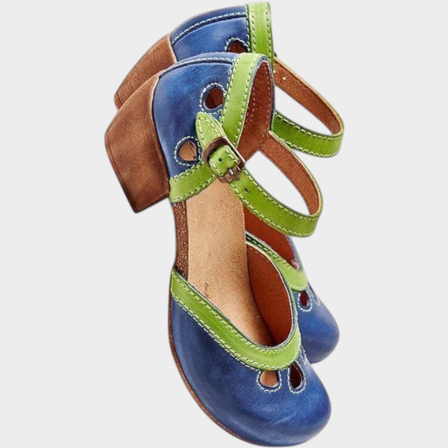 Leather Vintage Strap Sandals