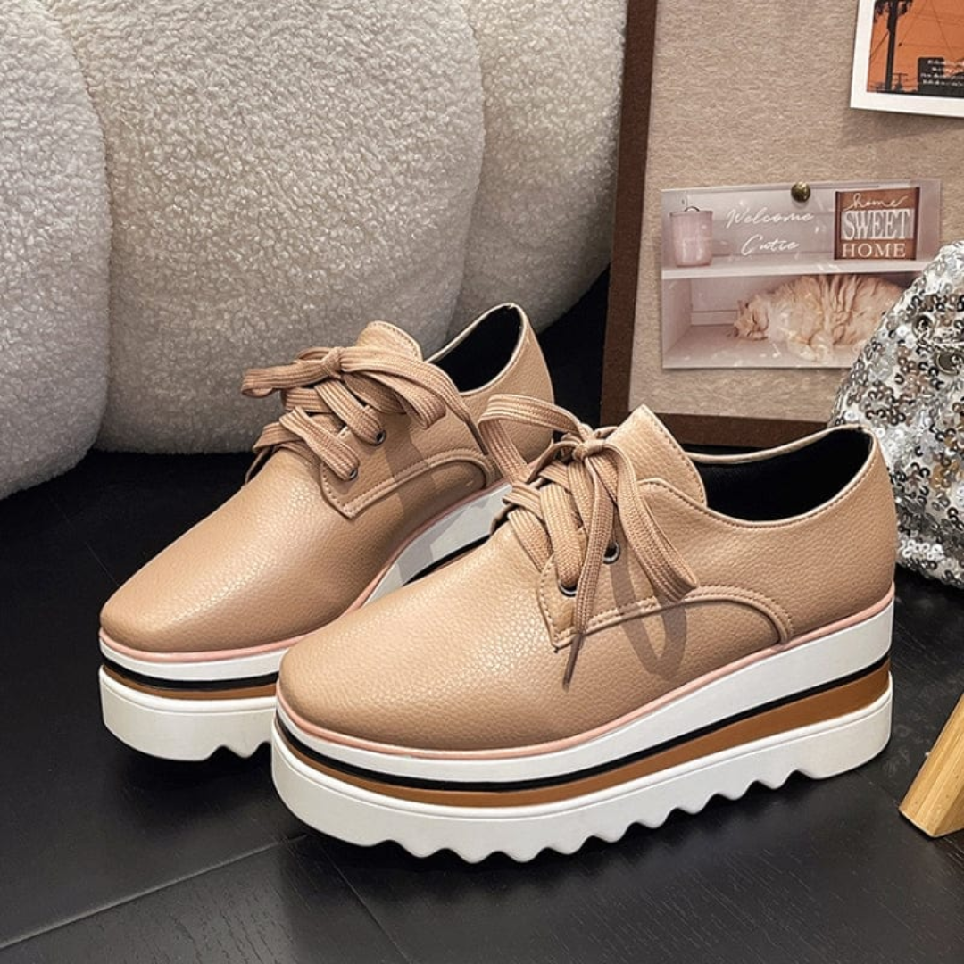Delphine | Women's Lace-Up Platform Sneakers