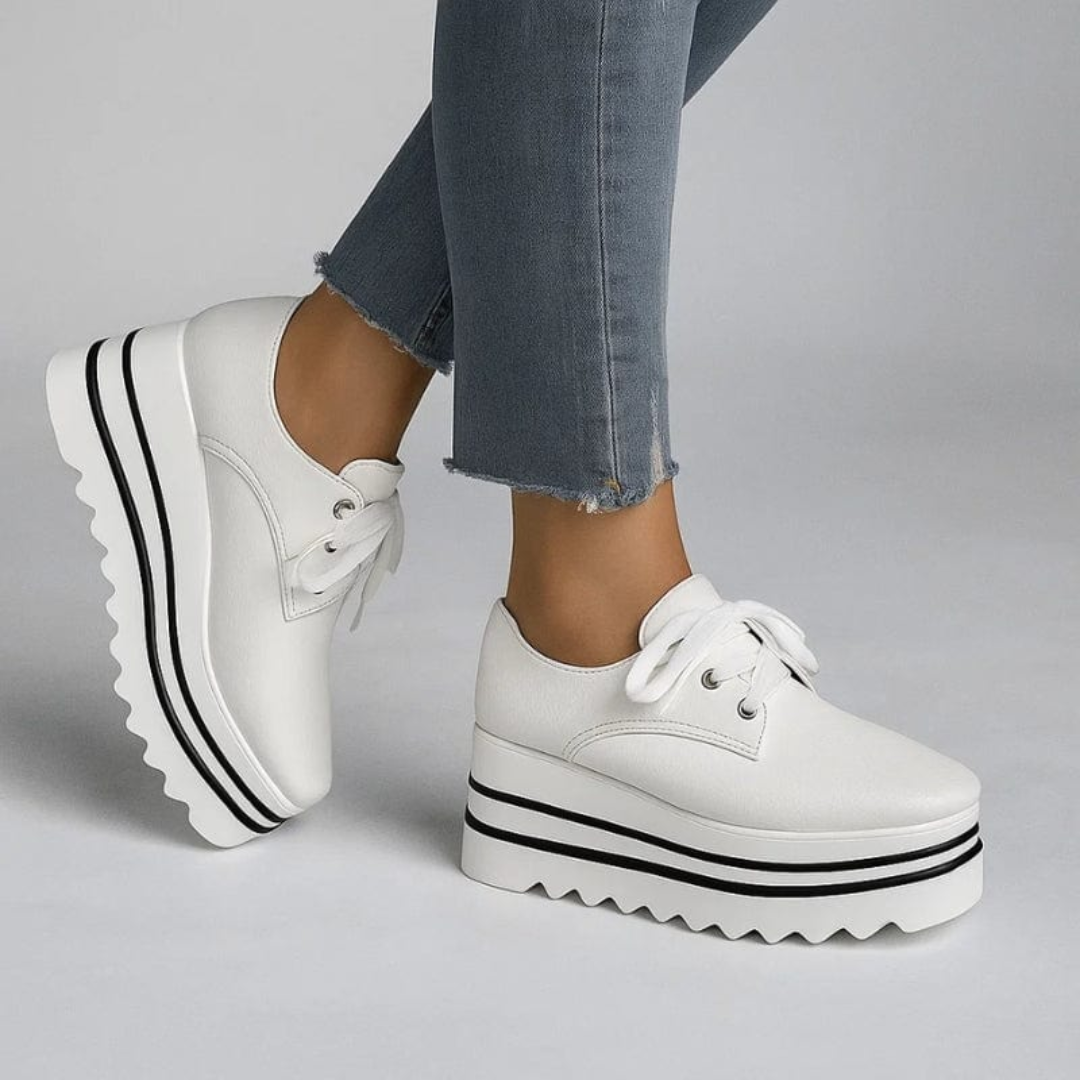 Delphine | Women's Lace-Up Platform Sneakers
