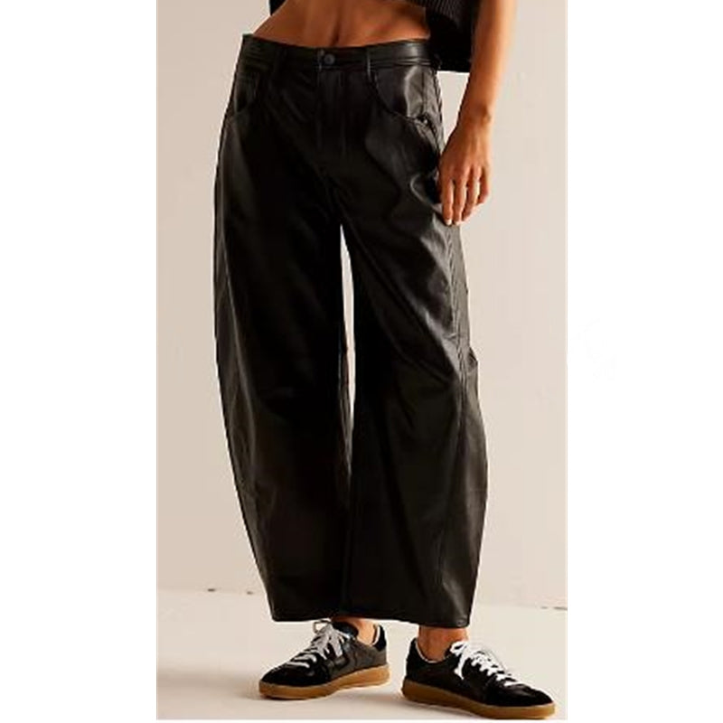 Women's Relaxed Fit High Waist Barrel Leg Jeans
