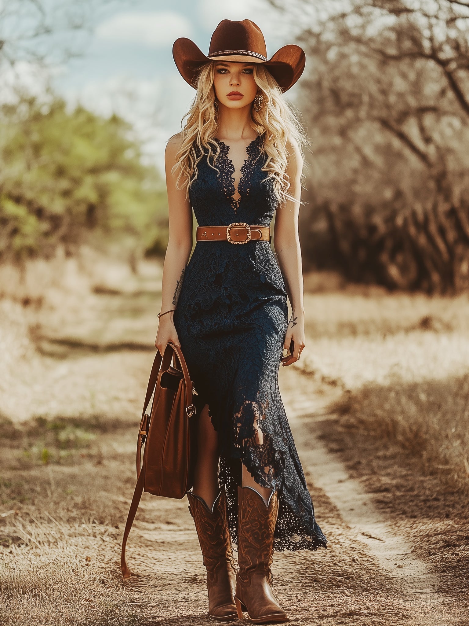 Desiree | Women's Sleeveless Midi Dress with V-Neck