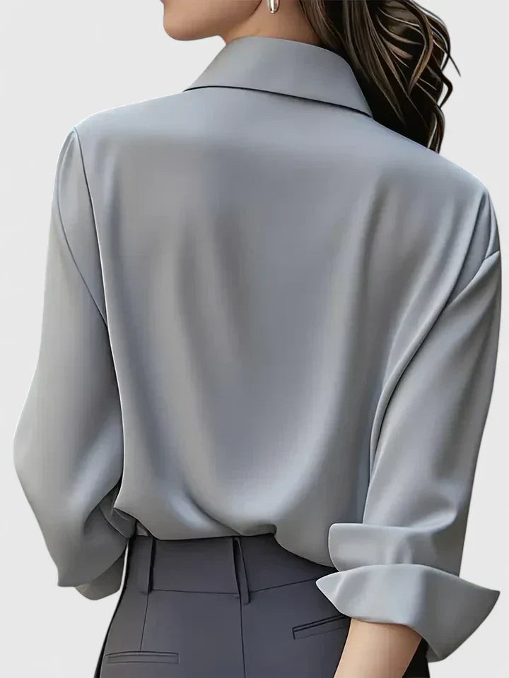Reese | Women's Chic Button-Up Shirt with Hidden Placket