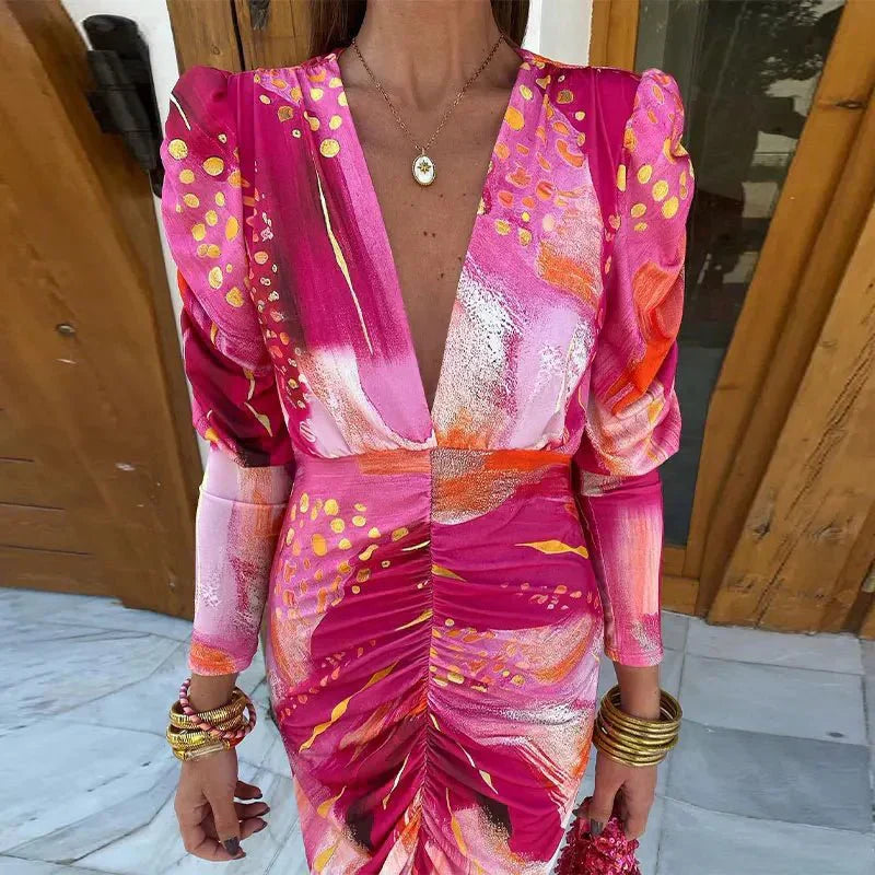 Anastasia | Women's Maxi Wrap Dress for Wedding Guests - Evening Elegance