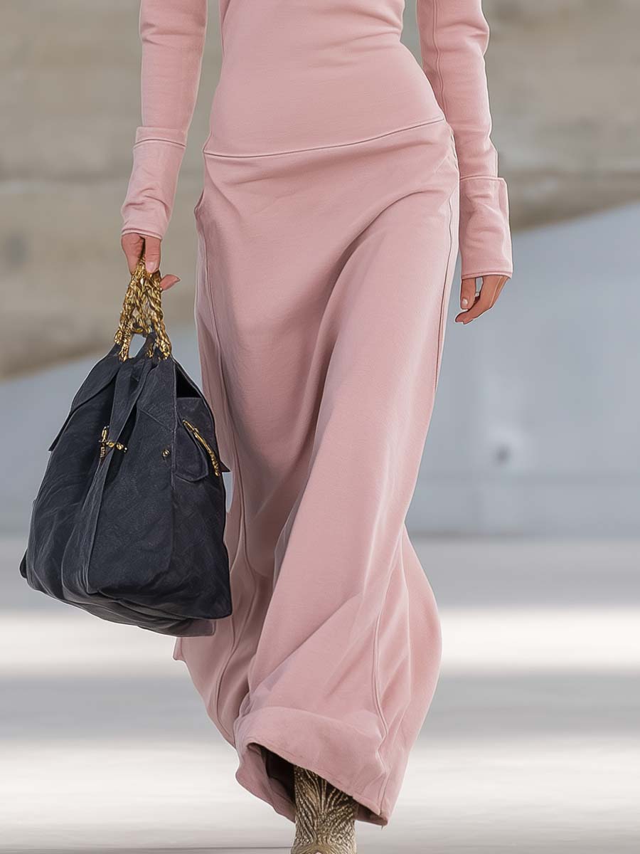 Evangelia | Women's Maxi Dress with Hood and Zip Front