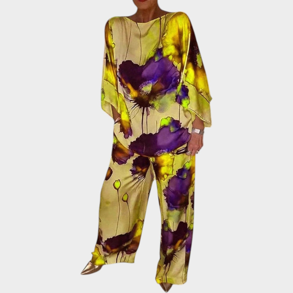 Women's Floral Two Piece Matching Set