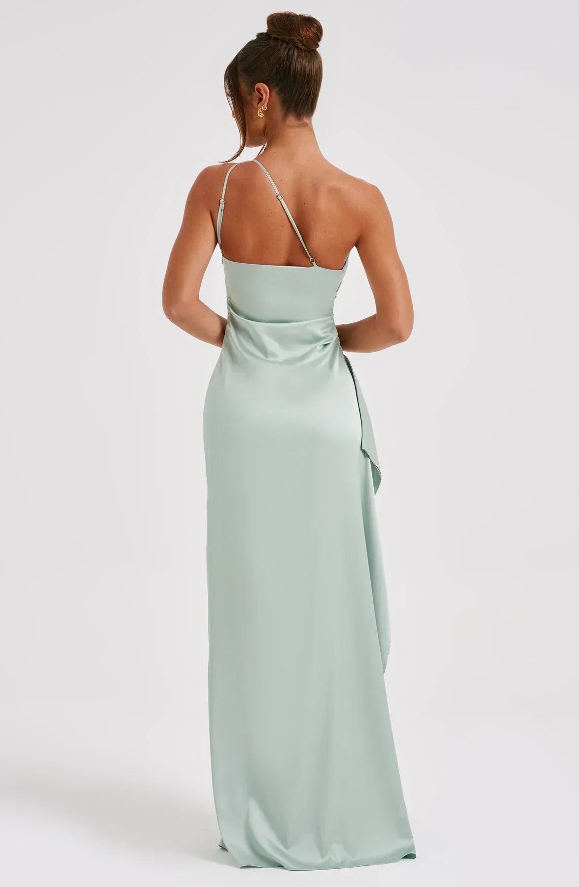 Fallon | Women's Ruched One-Shoulder Maxi Dress