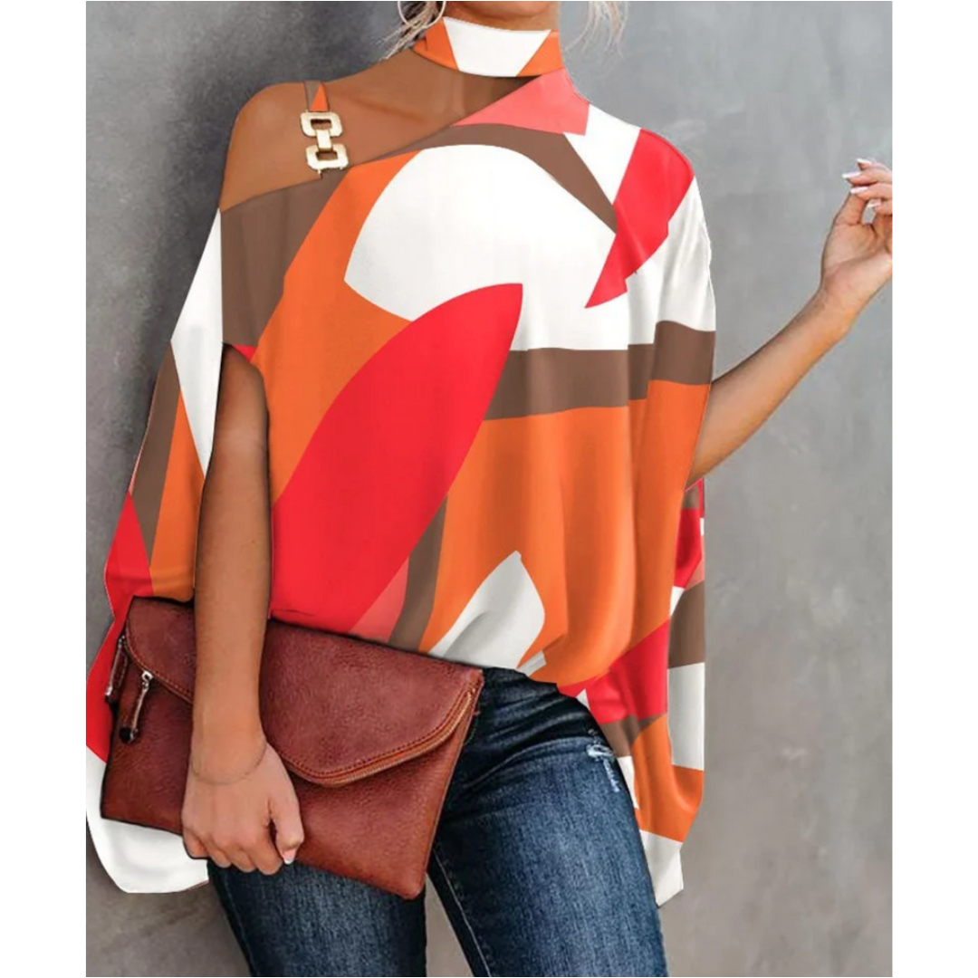 Francesca | Women's Striped Off-Shoulder Tunic