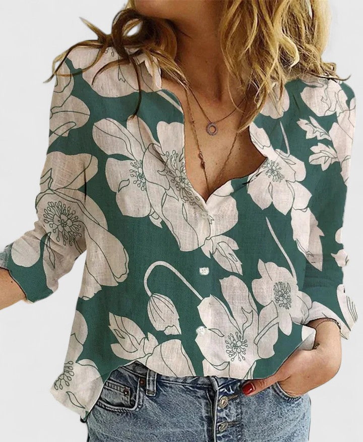Long Sleeve Floral Shirt
