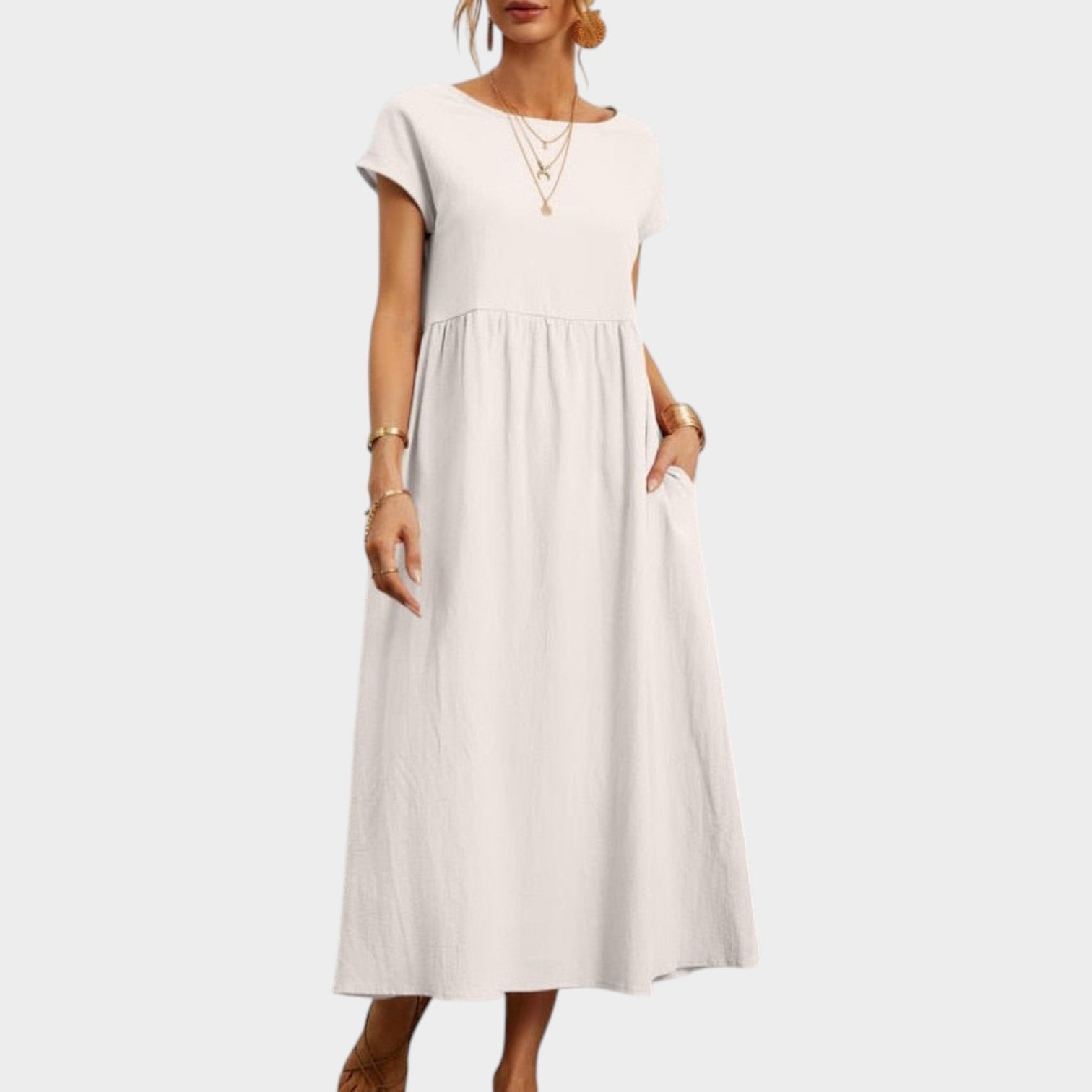 Round-Neck Summer Dress