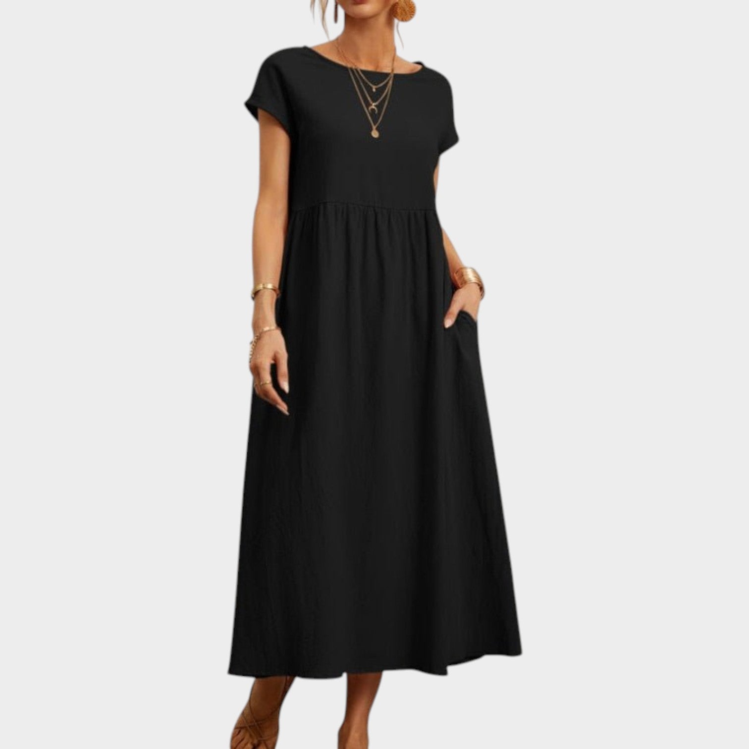 Round-Neck Summer Dress