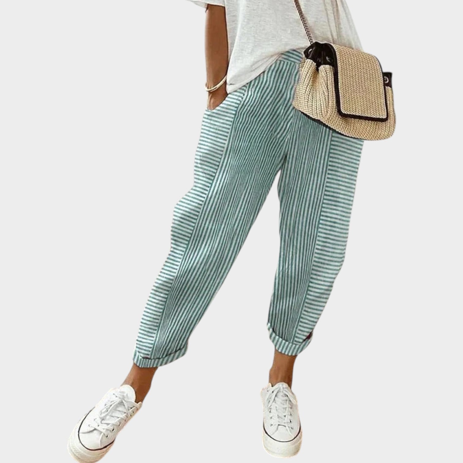 Striped Wide Leg Pants