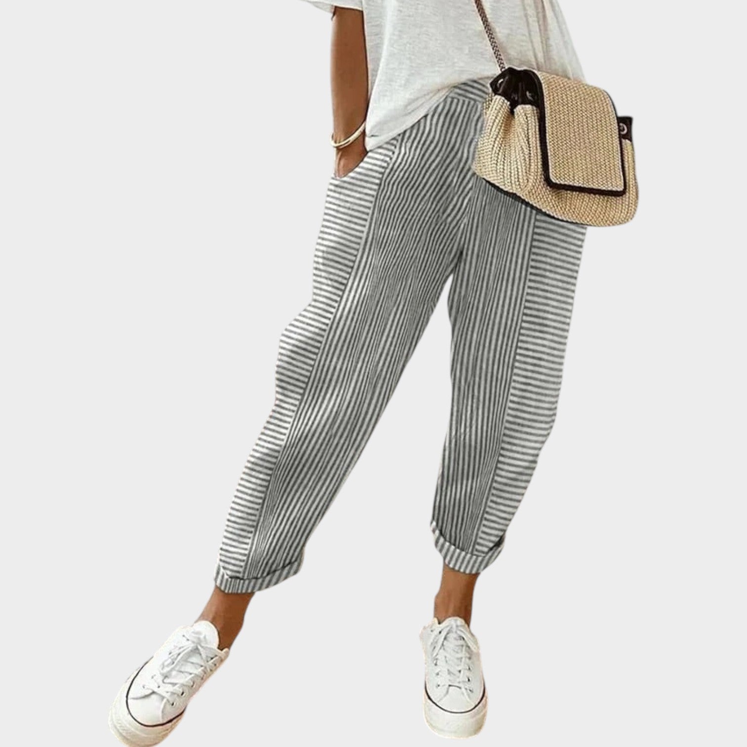 Striped Wide Leg Pants