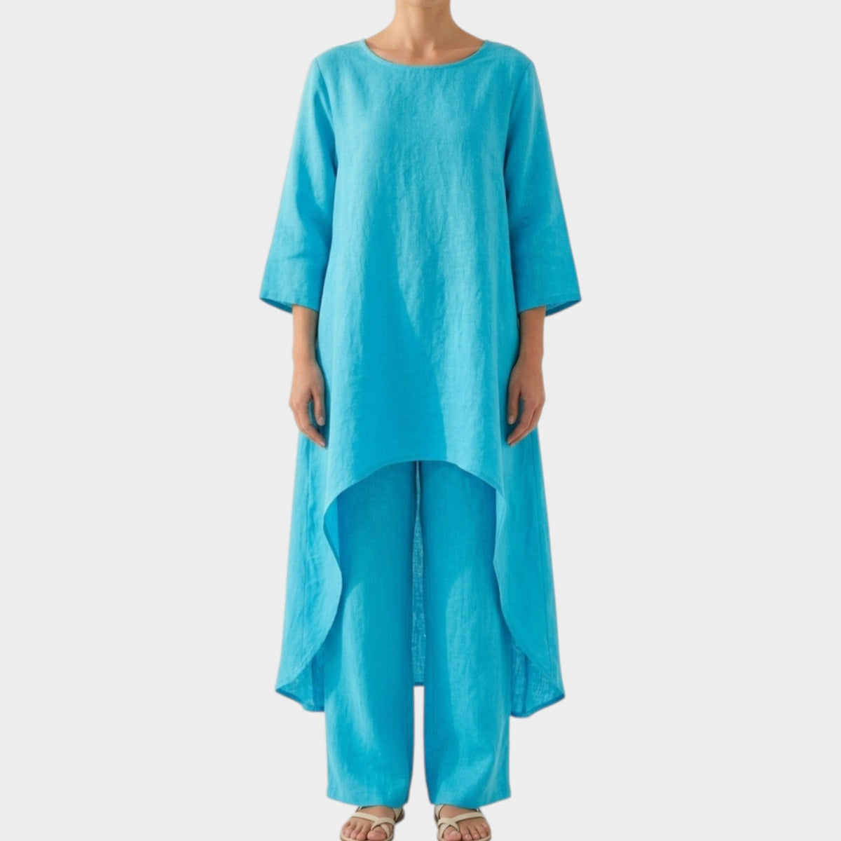 Women's Matching Set Flowy Linen Two Piece