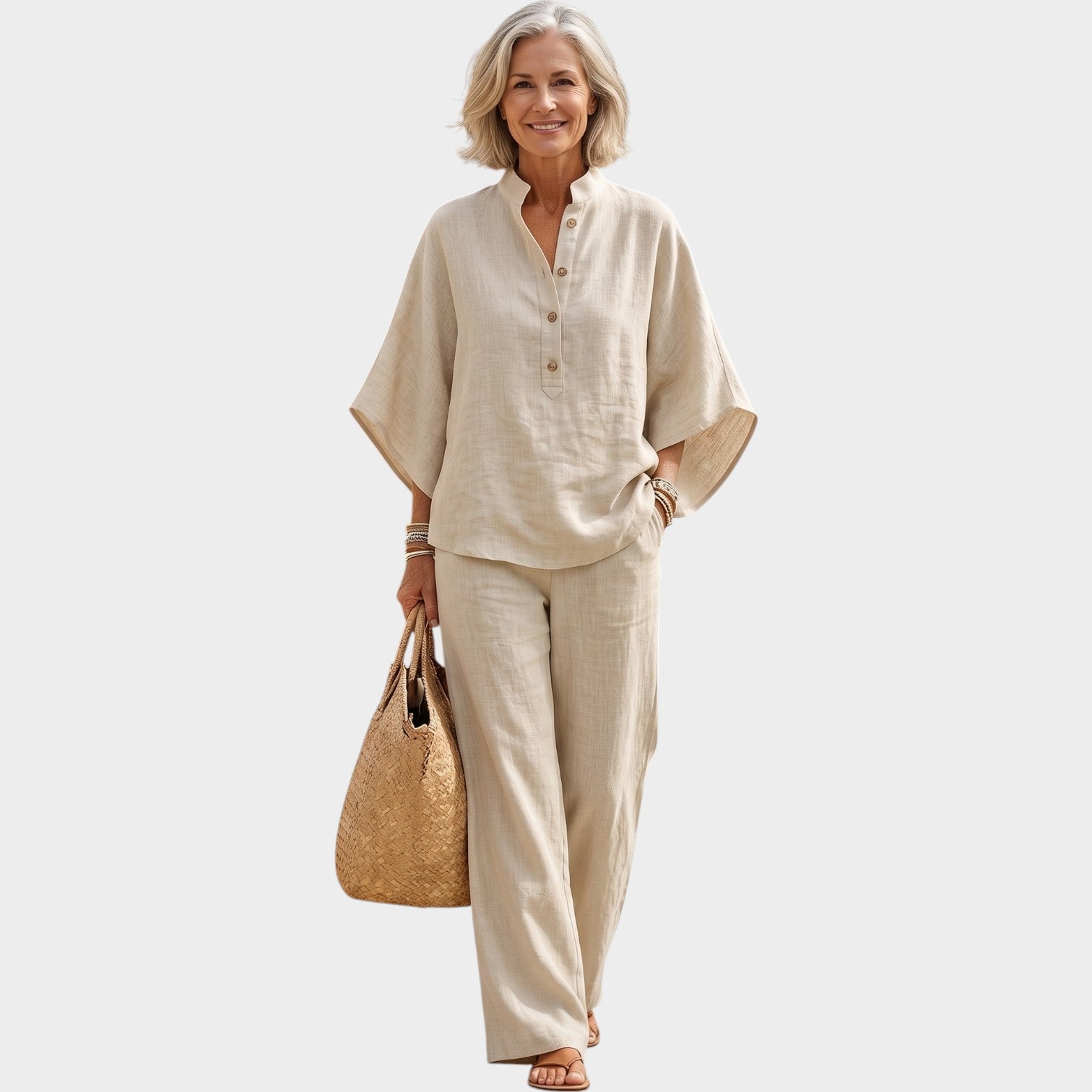 Linen Matching Two Piece Set