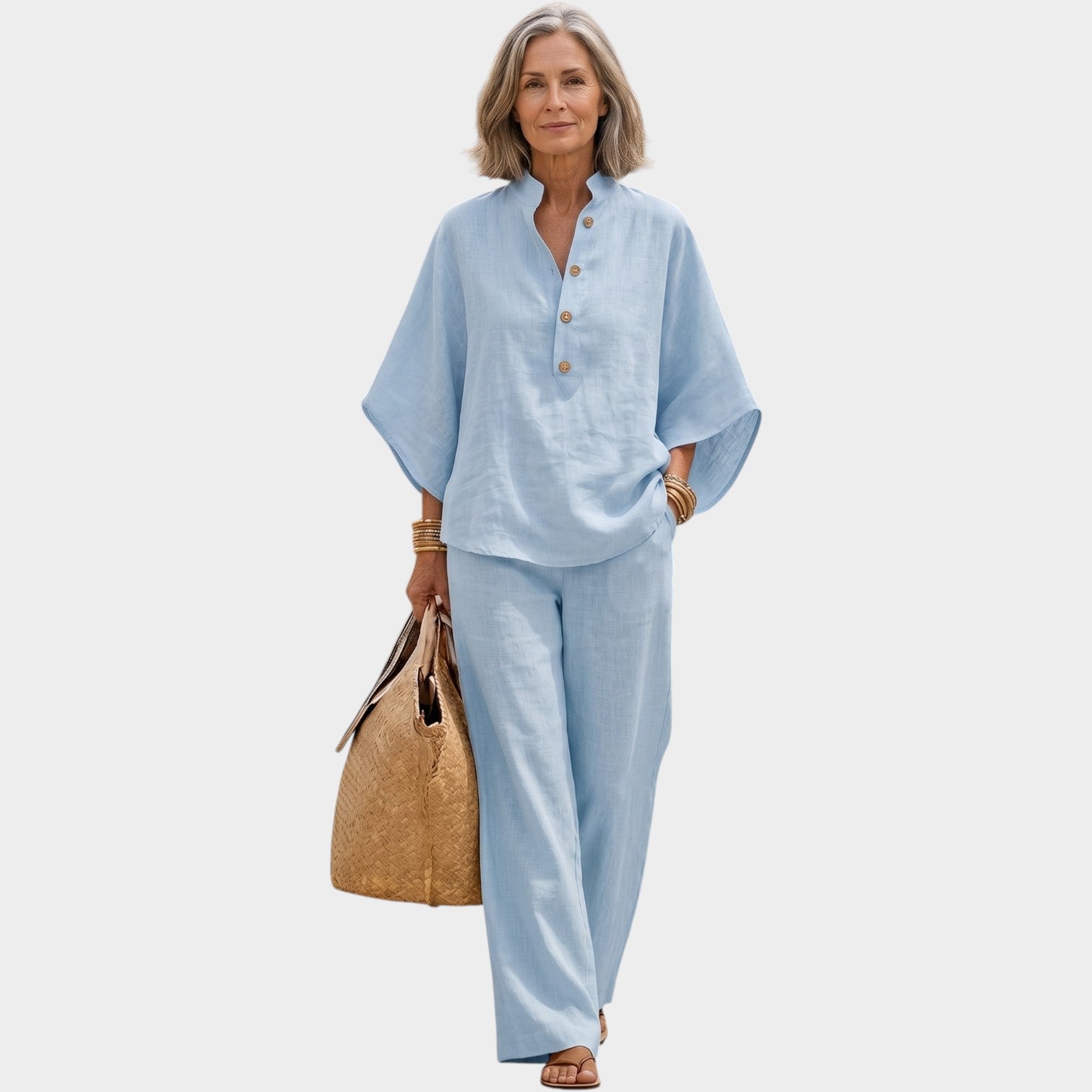 Linen Matching Two Piece Set
