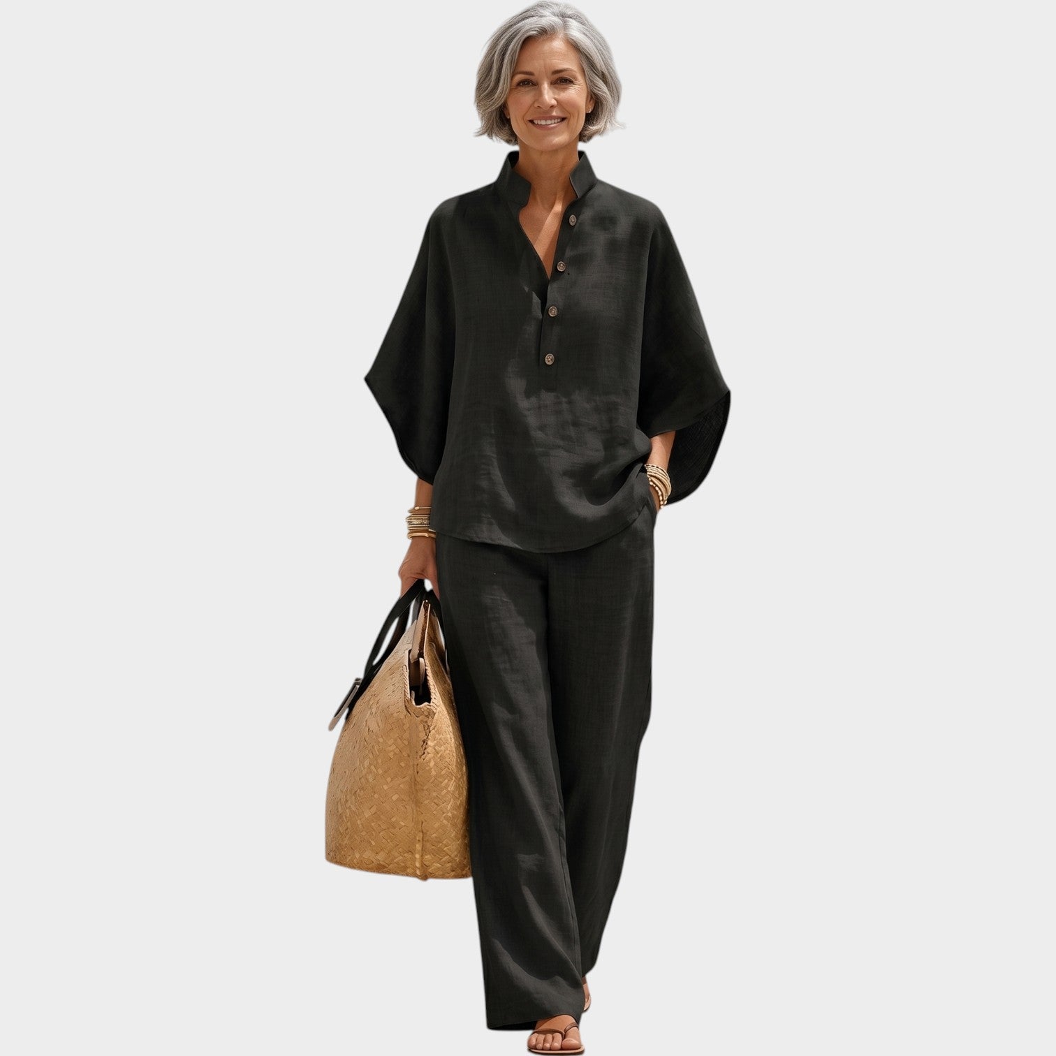 Linen Matching Two Piece Set