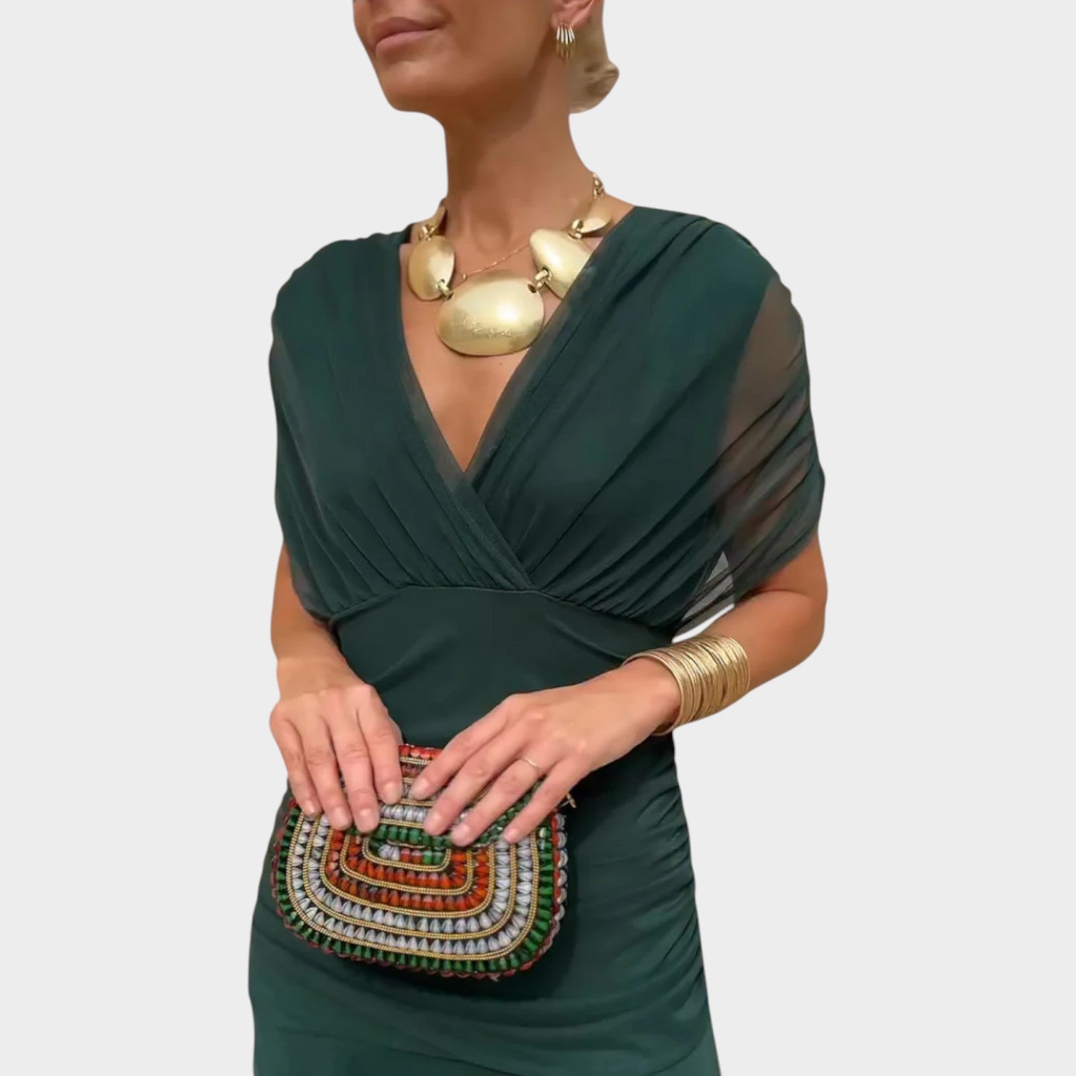 Off-Shoulder Midi Dress