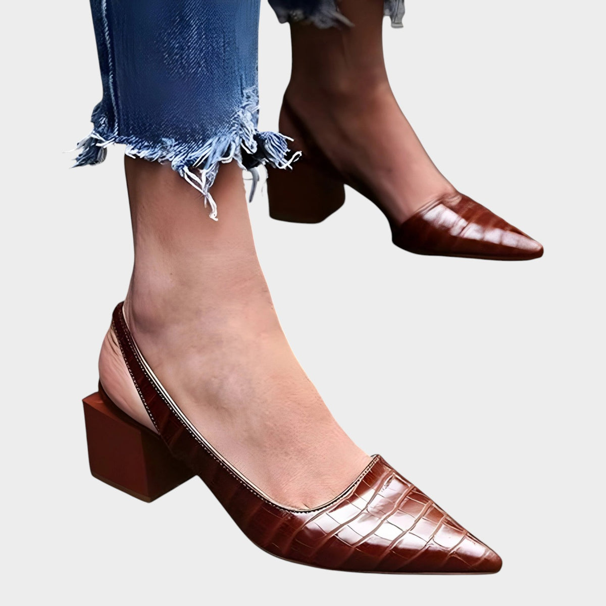 Women’s Heeled Shoes Wide Toe Comfortable Fit Versatile Style