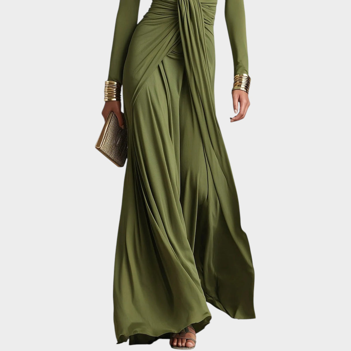 Women’s Button-Down Maxi Shirt Dress with Collared Neckline and Long Sleeves